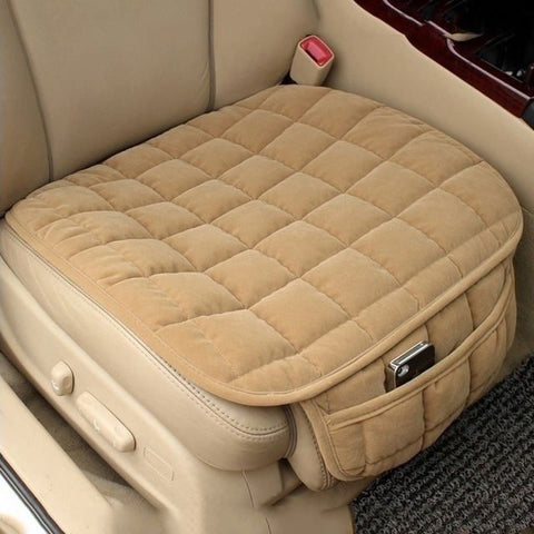 Universal Car Seat Cover: Warm, Anti-Slip Cushion For Front & Rear Seats