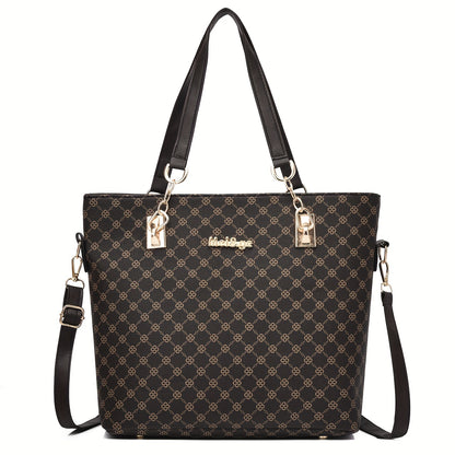 Versatile 6-Piece Faux Leather Bag Set - Trendy Tote, Crossbody, Handbag, & More for Daily Chic