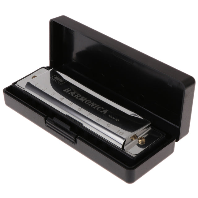 10-Hole Blues Harmonica in Key of C – Musical Instrument