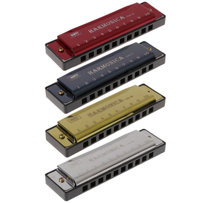 10-Hole Blues Harmonica in Key of C – Musical Instrument