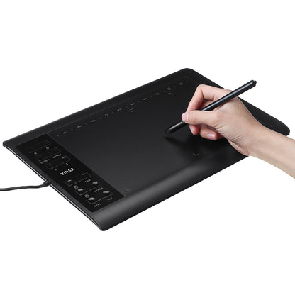 10×6” USB Graphics Drawing Tablet – Large Screen, Quick Reading Pad & Pen