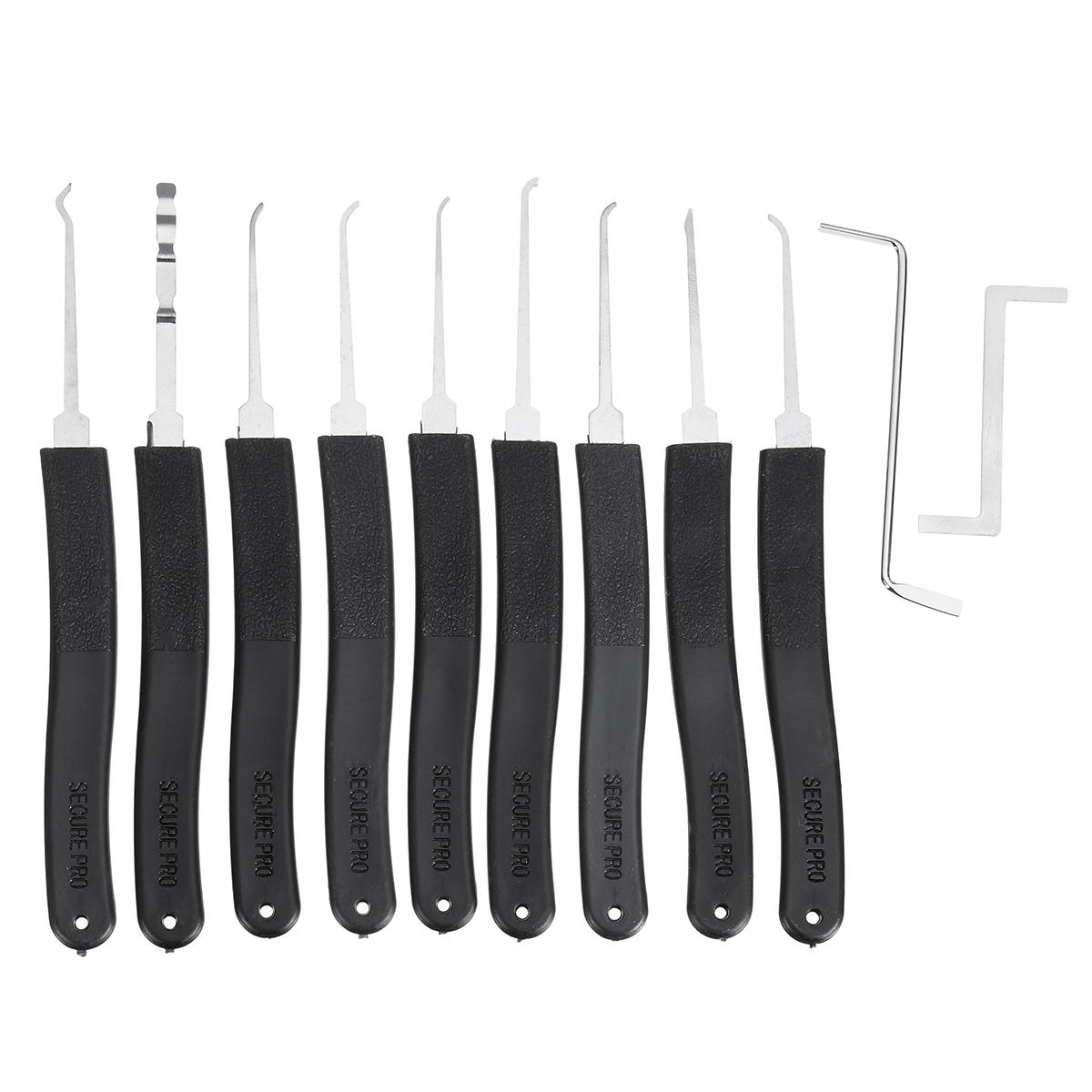 14-Piece Transparent Lock Pick Training Set for Skill Development