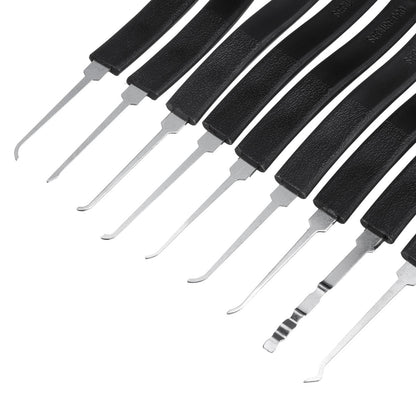 14-Piece Transparent Lock Pick Training Set for Skill Development