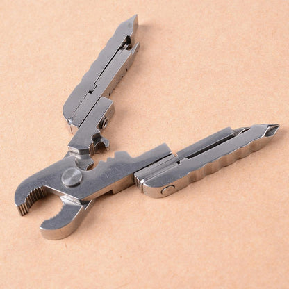 15-in-1 Keychain Multi-tool: Compact EDC with Folding Pliers and Screwdriver