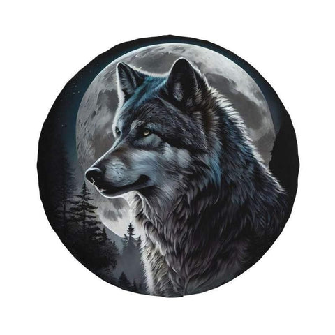 Wild Spirit Wolf Tire Cover – Custom Protector For 4x4, Trailer, RV Wheels