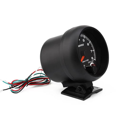 12V Tachometer with Shift Light – 3.75 Inch RPM Gauge