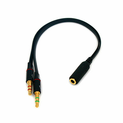 3.5mm Stereo Y Splitter – Dual Male to Female Audio Cable Adapter