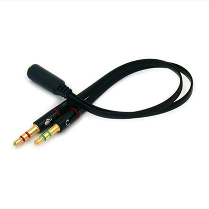 3.5mm Stereo Y Splitter – Dual Male to Female Audio Cable Adapter