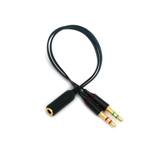 3.5mm Stereo Y Splitter – Dual Male to Female Audio Cable Adapter