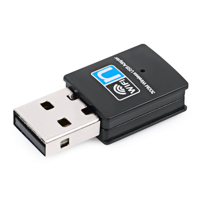 Mini Wireless USB WiFi Adapter, 300Mbps, for Desktop and Laptop