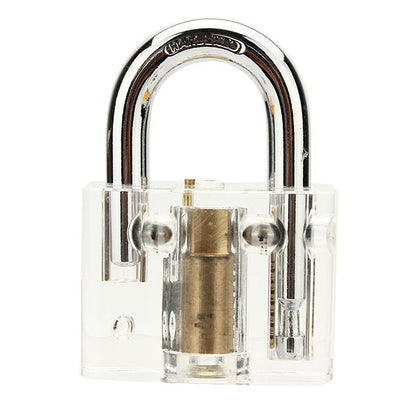 Transparent Practice Padlock Set – 3 Pieces for Locksmith Training