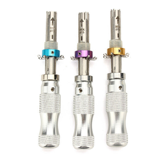 Transparent 7-Pin Tubular Lock Cylinder with 3 Lock Pick Tools