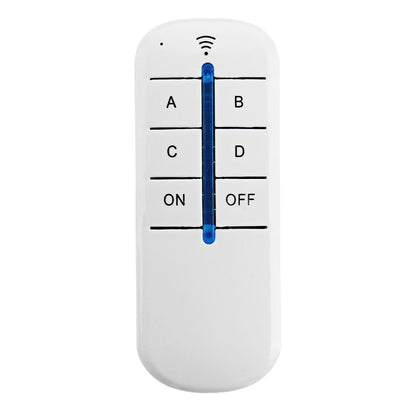 Wireless LED Lamp Control Switch: 4-Way ON/OFF with Receiver & Transmitter