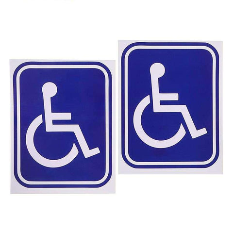 Weatherproof Disability Mobility Parking Decals For Vehicles