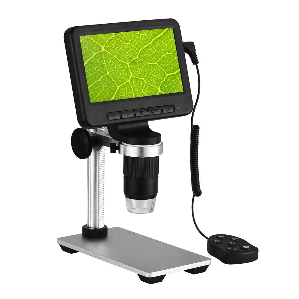 WiFi Digital Microscope, 500X-1000X Zoom, 5 Inch LCD, Wireless USB Camera with Adjustable Bracket