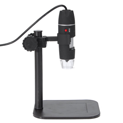 5MP USB Digital Camera Microscope with 8 LED Lights and Lift Stand