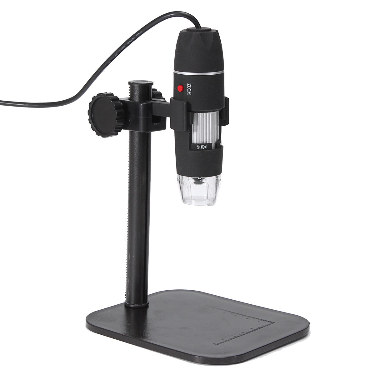 5MP USB Digital Camera Microscope with 8 LED Lights and Lift Stand