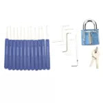 DANIU 12-Piece Lock Pick Set with Key Extractor and Practice Padlock