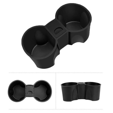 Waterproof Console Double Hole Cup Holder Insert For 2021 Model 3Y