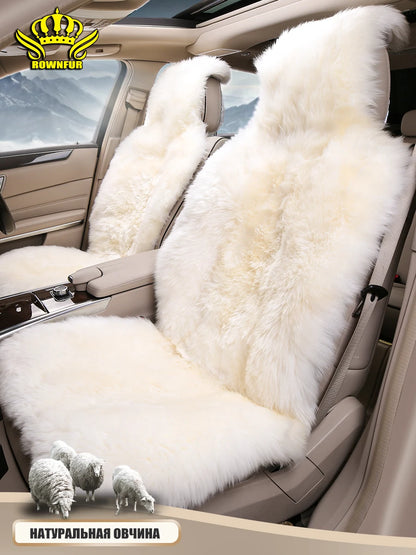 car seat cover 100% Natural fur Australian sheepskin universal size,1PCS,Long Hair for car lada granta kalina priora bmw toyota