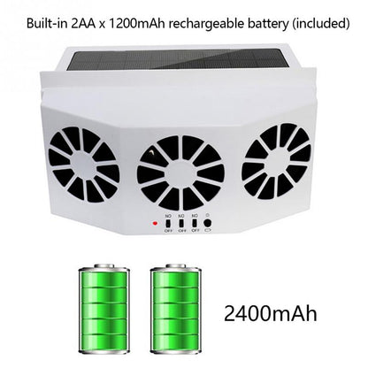 Solar Powered Car Air Cooler Fan