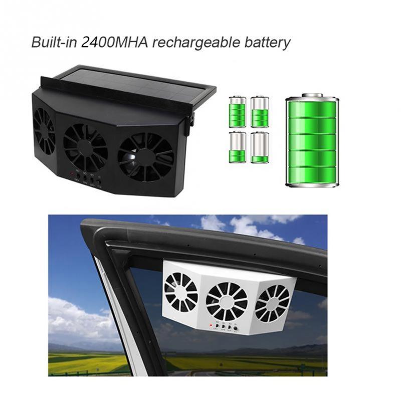 Solar Powered Car Air Cooler Fan