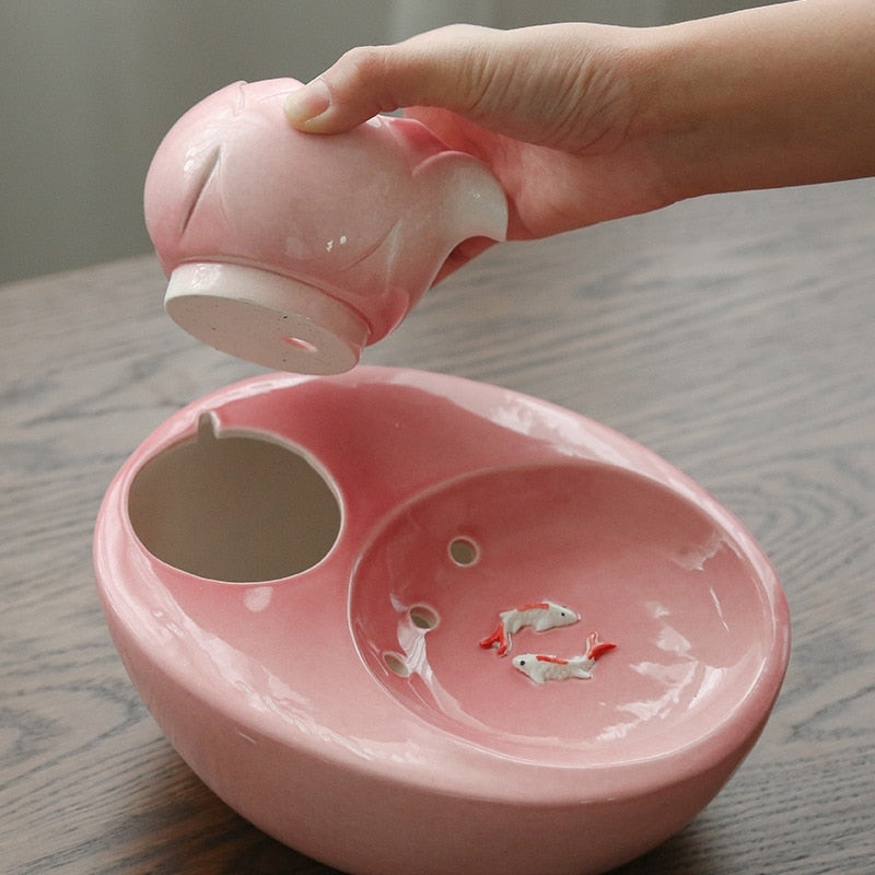 Automatic Ceramic Cat Water Fountain – Hydration Device