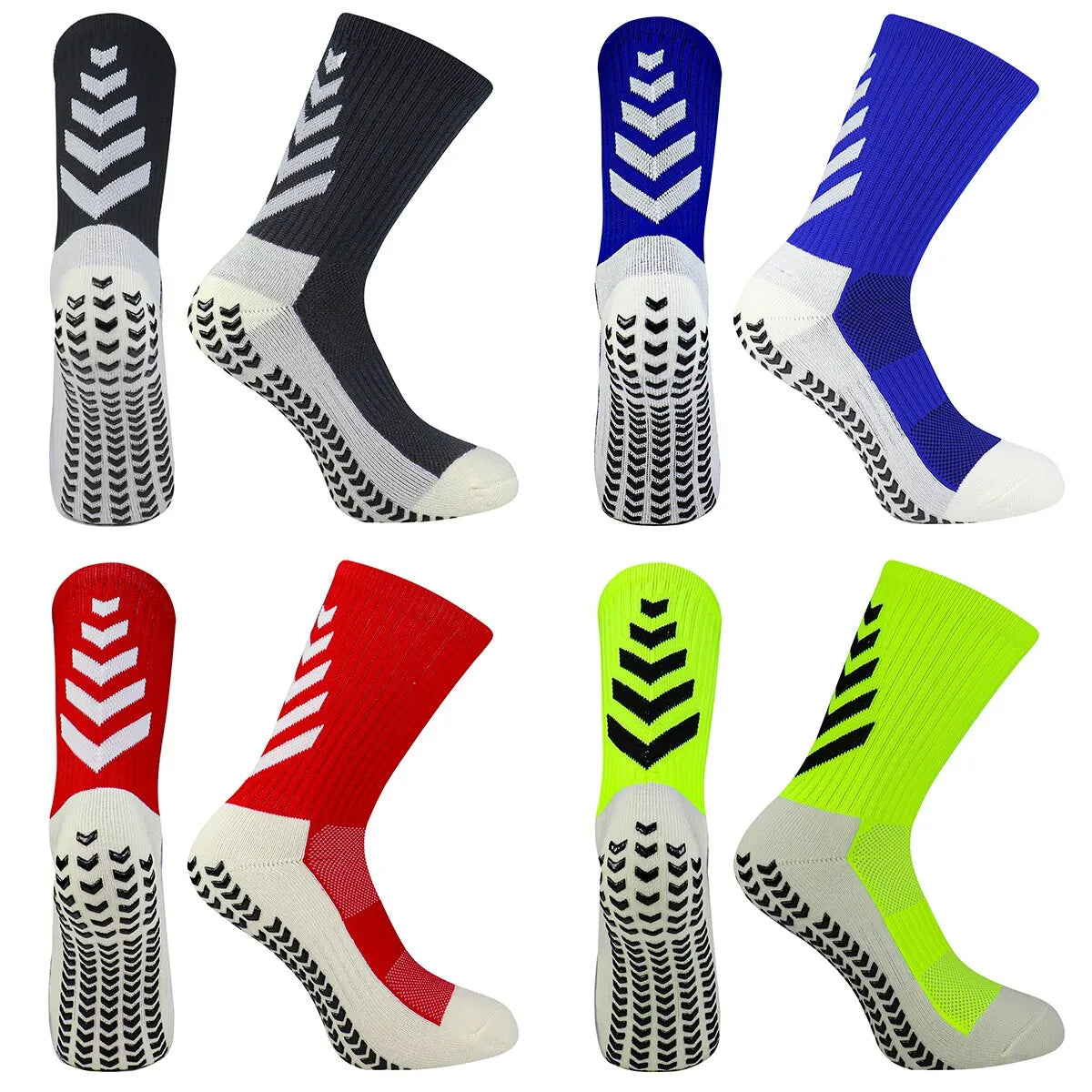 Chaussettes de football athlétiques coordonnantes pour hommes, baume rembourré, respirant, course à pied, yoga, basket-ball, randonnée, sport, chaussettes Grip