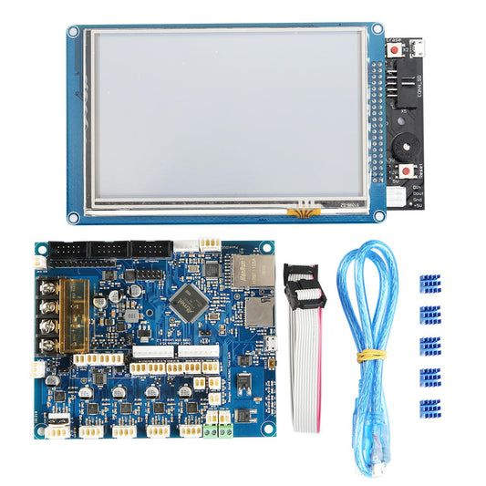 Duet 2 Maestro 32-bit Advanced Cloned Mainboard with 5-Inch PanelDue Touch Screen Controller for 3D Printer/CNC Machine