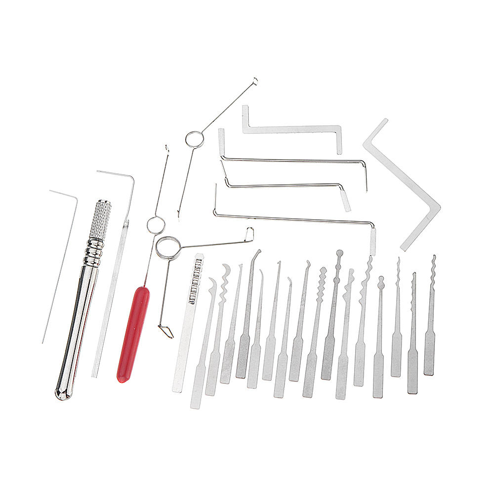 DANIU Locksmith Tools: 29-Piece Set with Single Hook Lock Picks