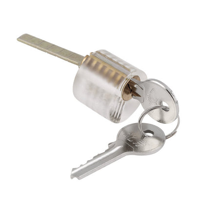 DANIU Transparent T-Lock Cutaway: Skill Practice Padlock with Two Keys