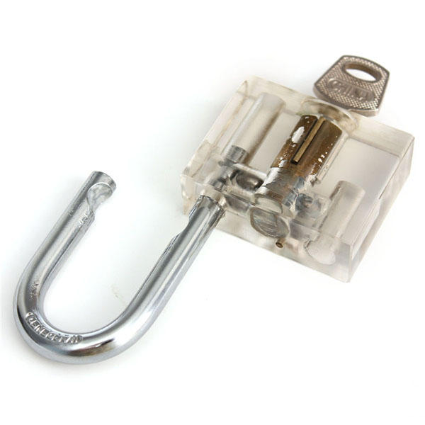 DANIU Transparent Cutaway Disc Type Padlock for Lock Pick Practice