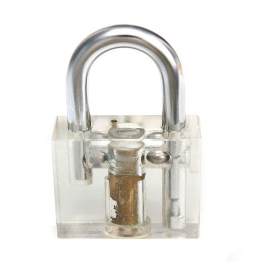 DANIU Transparent Cutaway Disc Type Padlock for Lock Pick Practice