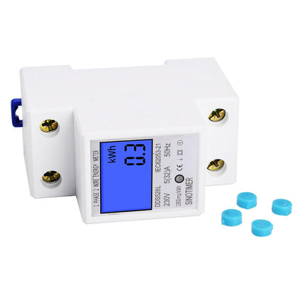 LCD Digital Energy Meter – Single Phase, Backlit, Suitable for 230V/110V