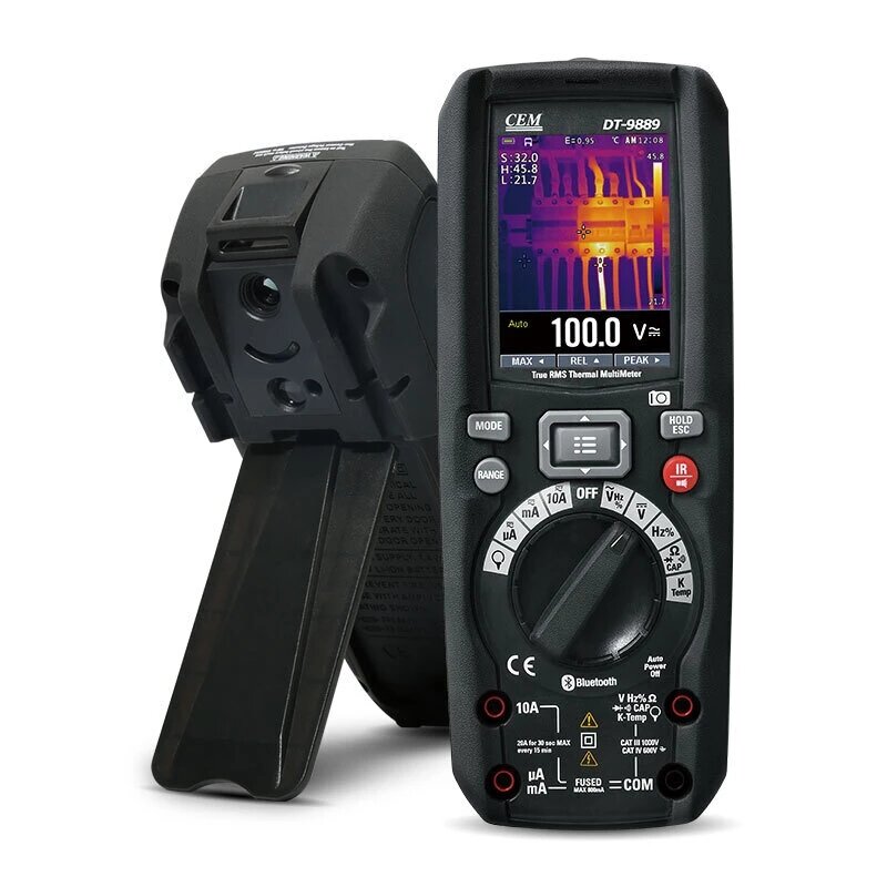 Professional 2-In-1 Industrial Infrared Thermal Imager & Digital Multimeter – Bluetooth Enabled