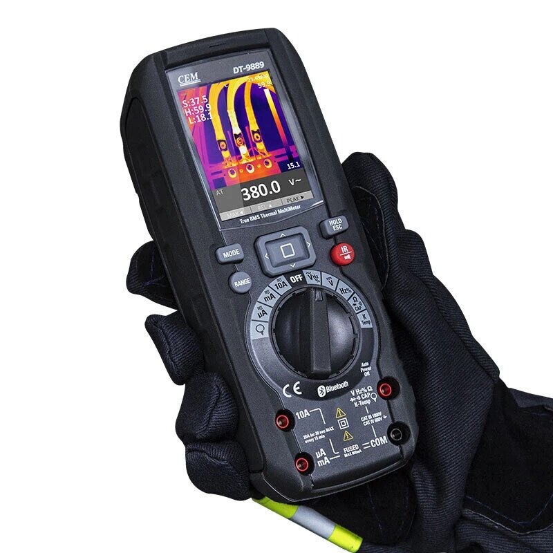 Professional 2-In-1 Industrial Infrared Thermal Imager & Digital Multimeter – Bluetooth Enabled