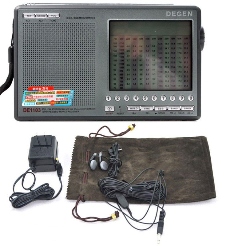 Degen DE1103 Digital World Radio Receiver with DSP and External Antenna