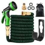 KKmoon Expandable Garden Hose, 75ft: High Flexibility and Strength with 9-Function Nozzle