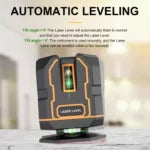 Rechargeable Self-Leveling Laser Level with Bracket, Green Beam, 360-Degree Horizontal