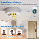 Smart Smoke Detector: Compatible with Alexa & Google Home, Features App Alerts & Temperature Monitoring