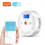 Portable Tuya WiFi Carbon Monoxide Detector with LCD Screen and Alarm