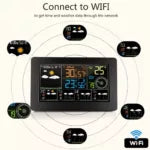 Smart WiFi Weather Station – Multifunctional with Color Display and App Control