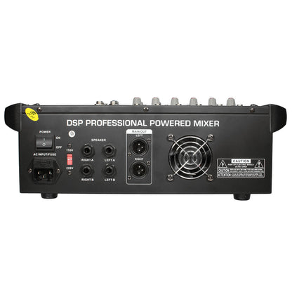 ELM 6-Channel DJ Karaoke Audio Mixer with USB Support