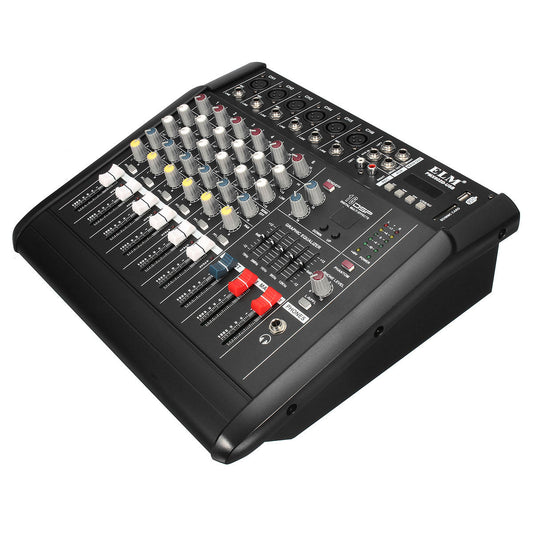 ELM 6-Channel DJ Karaoke Audio Mixer with USB Support