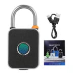 Smart Biometric Fingerprint Padlock – Keyless, Waterproof, USB Charging