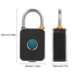 Smart Biometric Fingerprint Padlock – Keyless, Waterproof, USB Charging