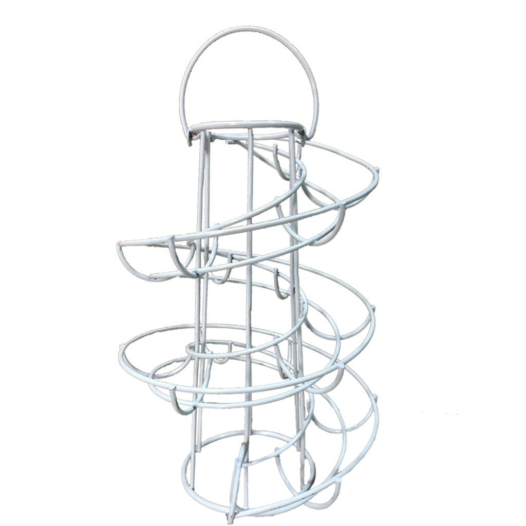 Spiral Egg Skelter Dispenser Rack – Kitchen Storage Organizer