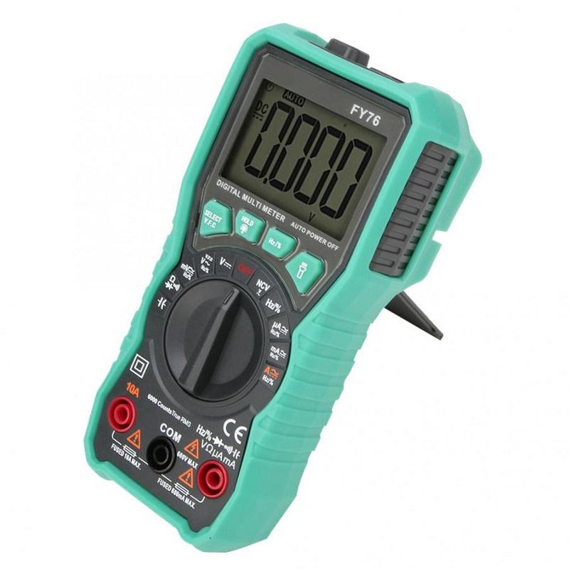 Digital Multimeter FUYI FY76 – Automatic Range, AC DC True RMS, LCD Display