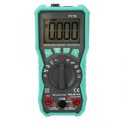 Digital Multimeter FUYI FY76 – Automatic Range, AC DC True RMS, LCD Display