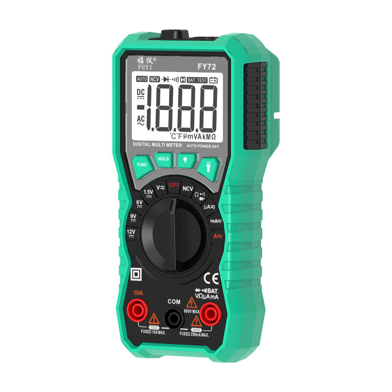 Digital Multimeter FUYI FY76 – Automatic Range, AC DC True RMS, LCD Display